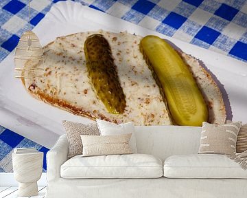 Spekvet boterham met Spreewald augurken