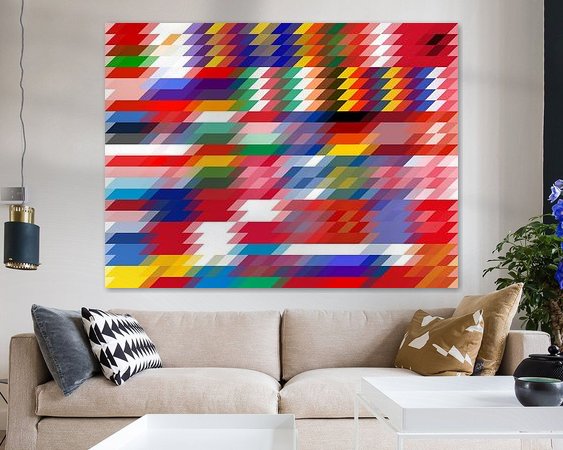 Example of the artwork in a room