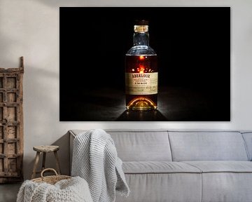 Aberlour A'bunadh whisky against a black background. by Stefan van der Wijst