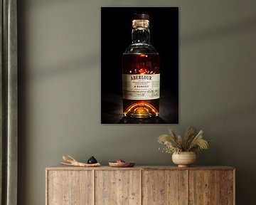 Aberlour A'bunadh whisky tegen zwarte achtergrond. van Stefan van der Wijst