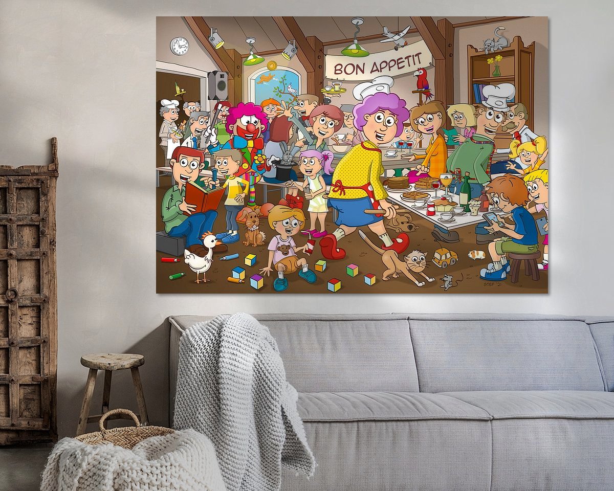 Example of the artwork in a room