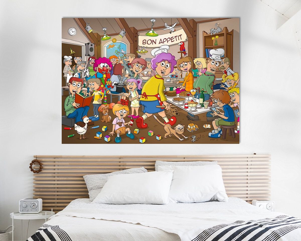 Example of the artwork in a room