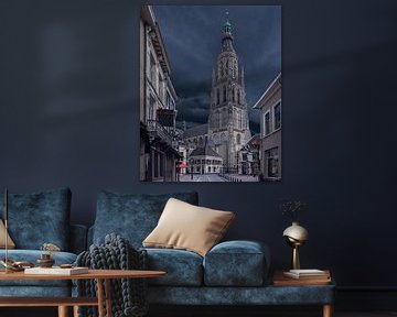 Nuages sombres au-dessus de la Grande Église de Breda