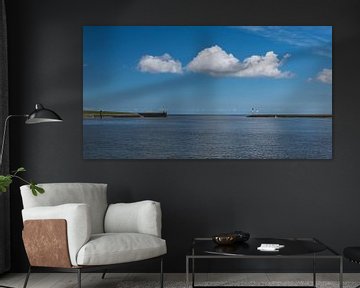 Hafen Laauwersoog mit Wolke