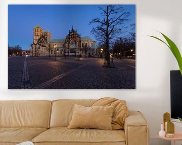 The cathedral of Münster, during the Blue Hour by Martijn