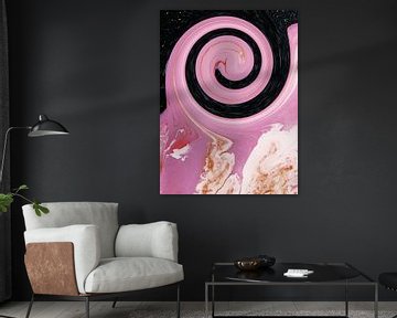 Pink Galaxy van Milky Fine Art