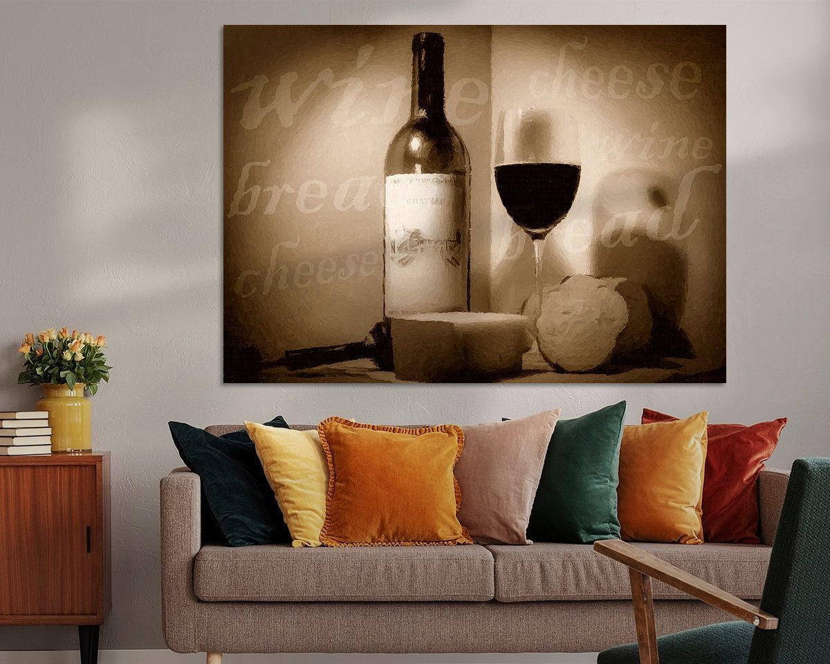 Example of the artwork in a room