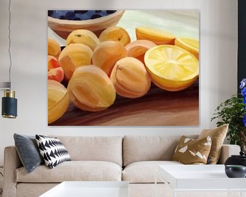 Abrikozen en sinaasappels van Alyssa van Niekerk