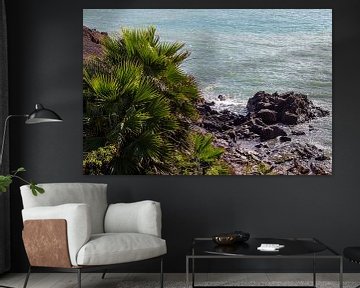 View of the rocky coast of El Cotillo on the Canary Island Fuerteventura by Reiner Conrad