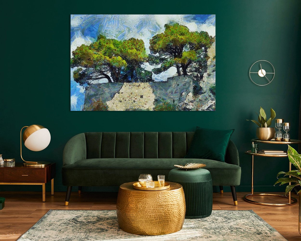 Example of the artwork in a room