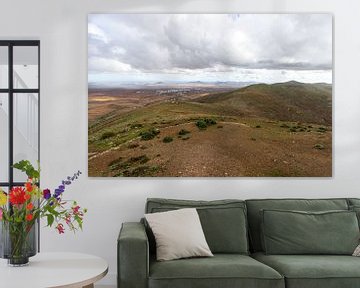 Panoramic view from the viewpoint Mirador Morro Velosa on Fuerteventura by Reiner Conrad