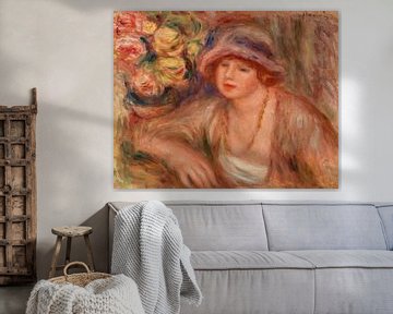 Leunende vrouw, Renoir (1918) van Atelier Liesjes