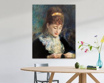 Vrouw haakt, Renoir (1877) van Atelier Liesjes