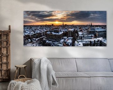Panorama Winters Groningen van Frenk Volt