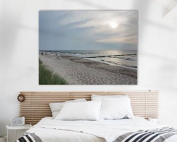 Abends am Strand von Ahrenshoop von Katrin May