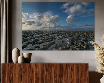 Hollandse lucht boven de waddenzee van Patrick Verhoef