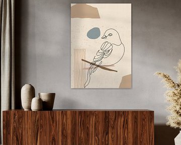Line-art Love Bird van Art for you made by me