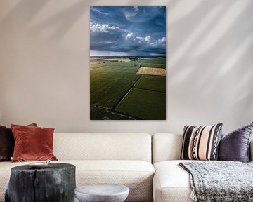 Groningen countryside rain shower by Harmen van der Vaart