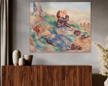 Renoir, druivenplukkers (1888-1889) van Atelier Liesjes