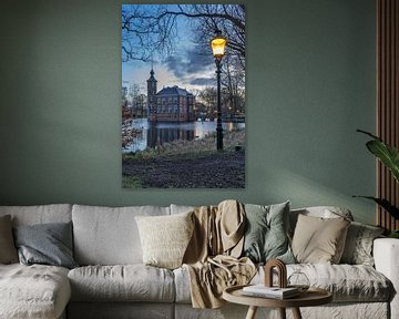 Kasteel Bouvigne in Breda met lantaarnpaal tijdens zonsopgang van Rossum-Fotografie