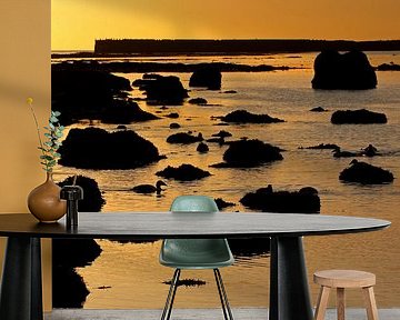 Sunset Nordstrand of Helgoland by Antwan Janssen