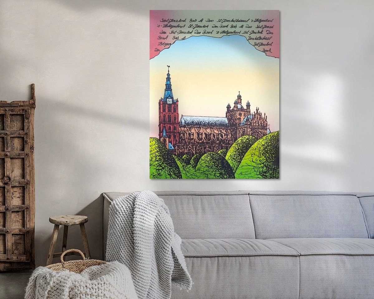 Example of the artwork in a room