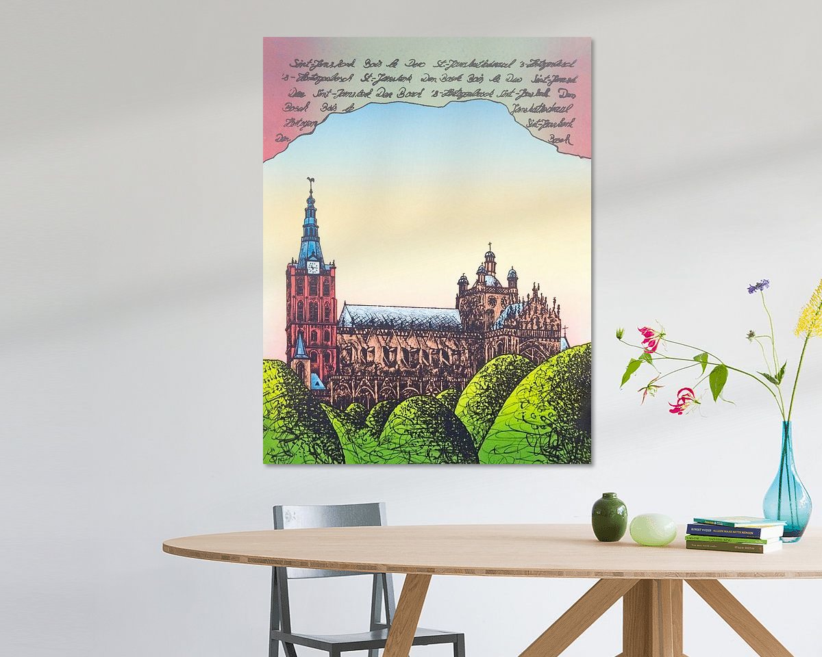 Example of the artwork in a room