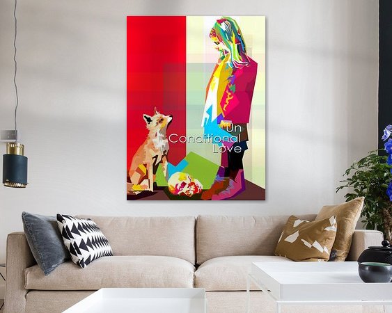 Example of the artwork in a room