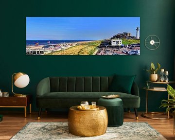 Egmond aan Zee Strand Vuurtoren Panorama van Hendrik-Jan Kornelis