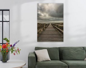 Dreigende lucht boven de Noordzee