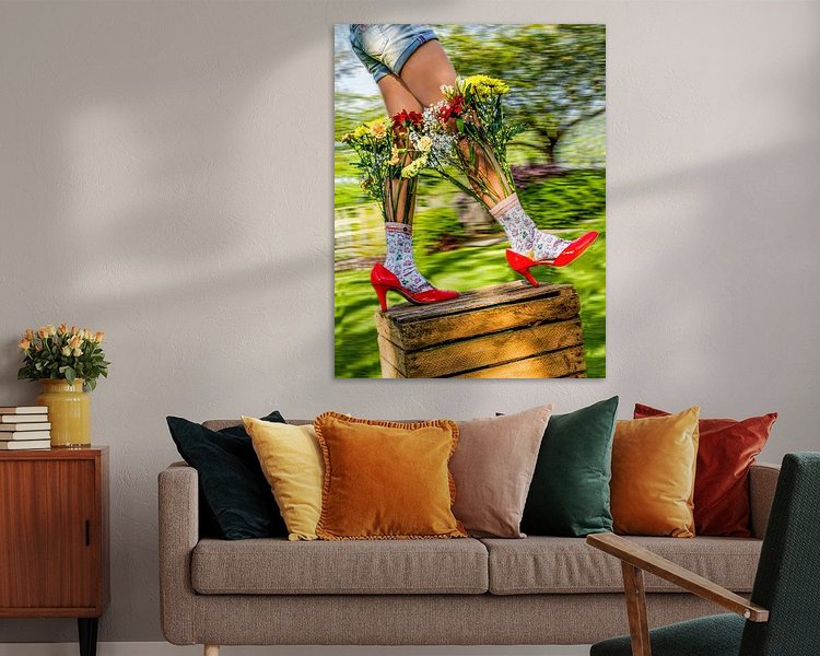 Example of the artwork in a room