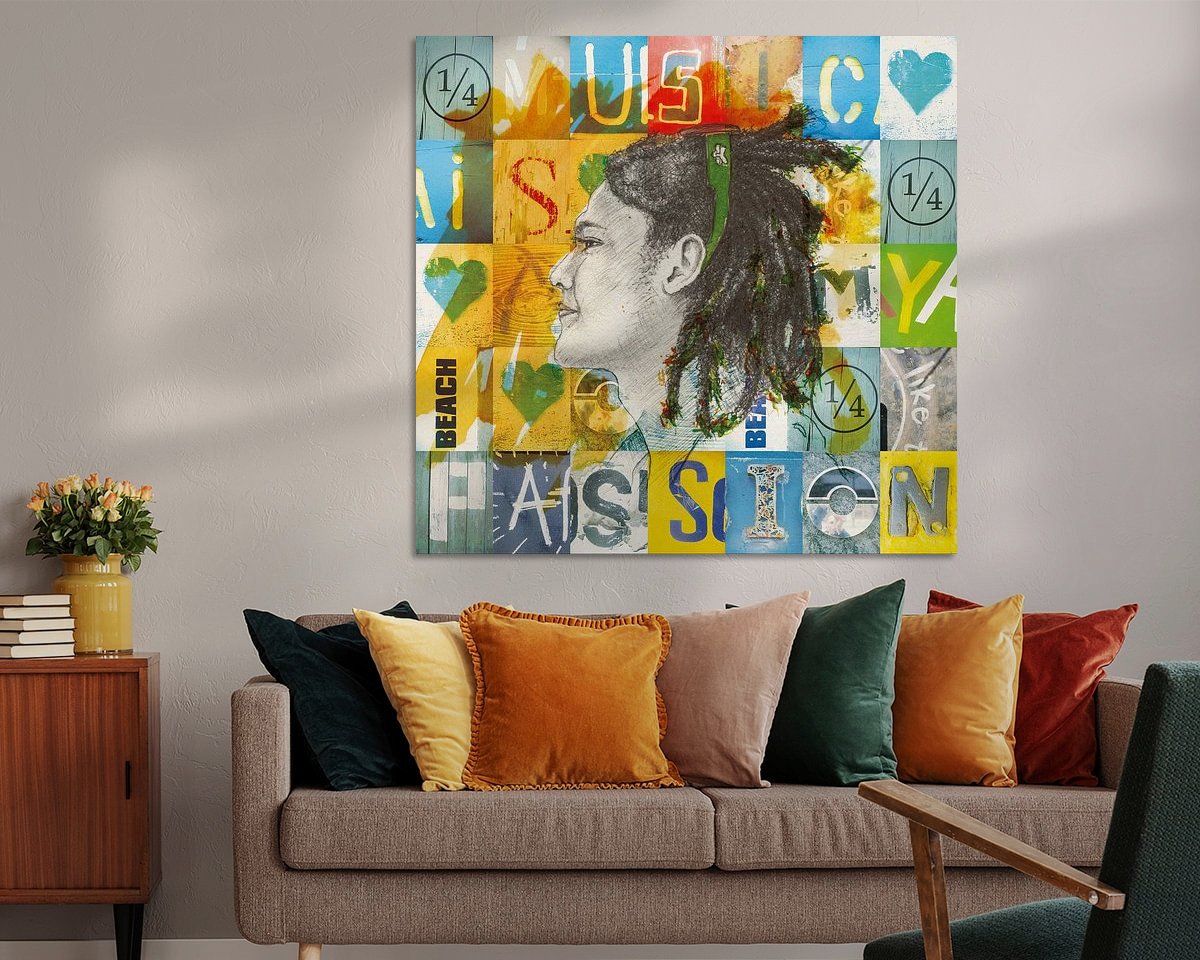 Example of the artwork in a room