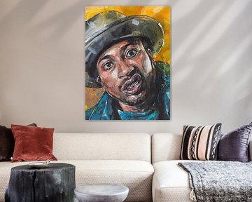 Old Dirty Bastard (Wu-tang clan) painting by Jos Hoppenbrouwers