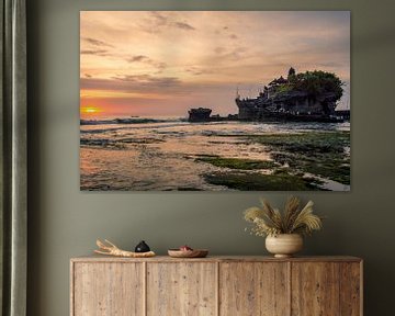 Zonsondergang Tanah Lot op Bali