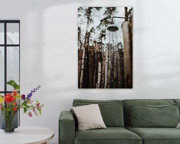 Outdoor shower in the woods | Veluwe, Netherlands by Trix Leeflang