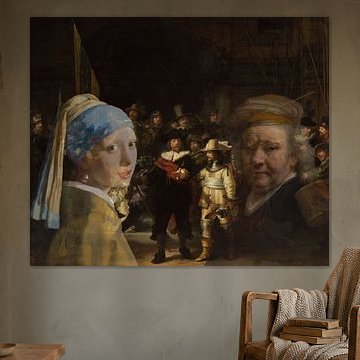La fille à la perle rencontre Rembrandt.