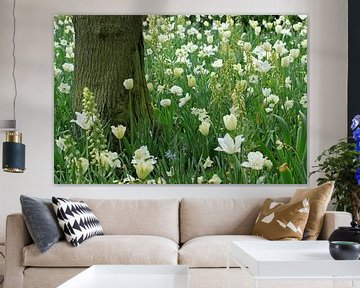 Weiße Blumen von Antwan Janssen