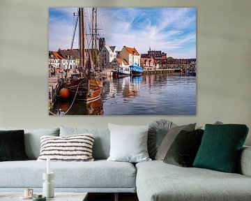 Oude haven van Wismar in Mecklenburg-Voor-Pommeren van Animaflora PicsStock