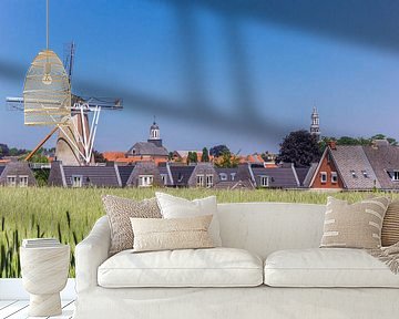 Windmolen in de skyline van Ootmarsum van Marc Venema
