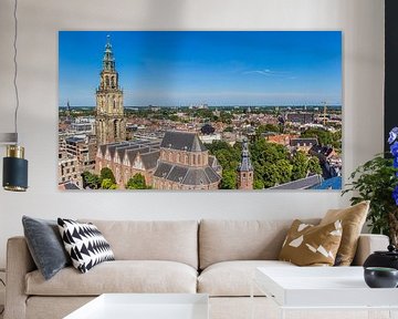 Martinitoren in der Skyline von Groningen von Marc Venema