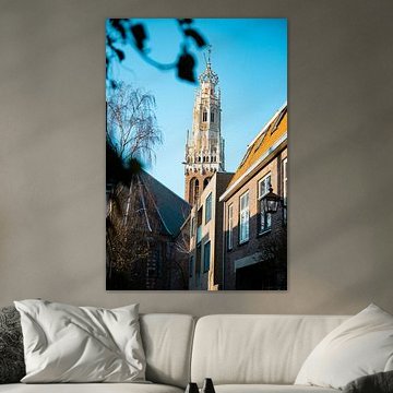 View on the Bakenesserkerk in Haarlem