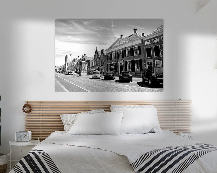 Sfeerimpressie: Vianen Utrecht Binnenstad Zwart Wit van Hendrik-Jan Kornelis