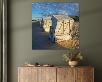 Strandstoelen op het strand