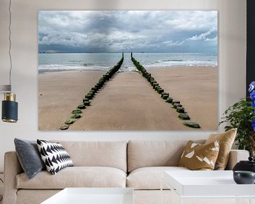Het strand van Vlissingen. van Don Fonzarelli