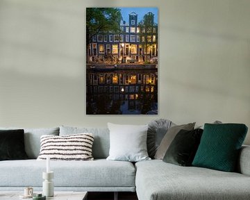 Egelantiersgracht Amsterdam met grachtenpanden van Manuuu