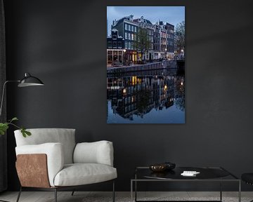 Grachtenhäuser in Amsterdam von Manuuu S