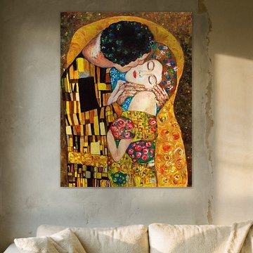 Der Kuss, inspiriert von Gustav Klimt (1)