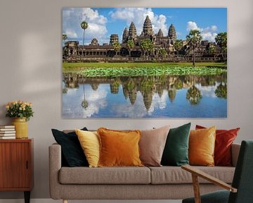 Angkor Wat Tempel - reflectie in de gracht van Sofie Bogaert
