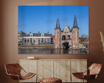 Historical water gate in the Frisian Eleven City Sneek by Marc Venema