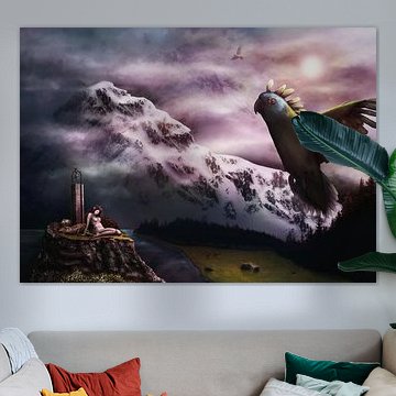 Vogelhaus - Großer Sittich von Daniel - Desmo Art